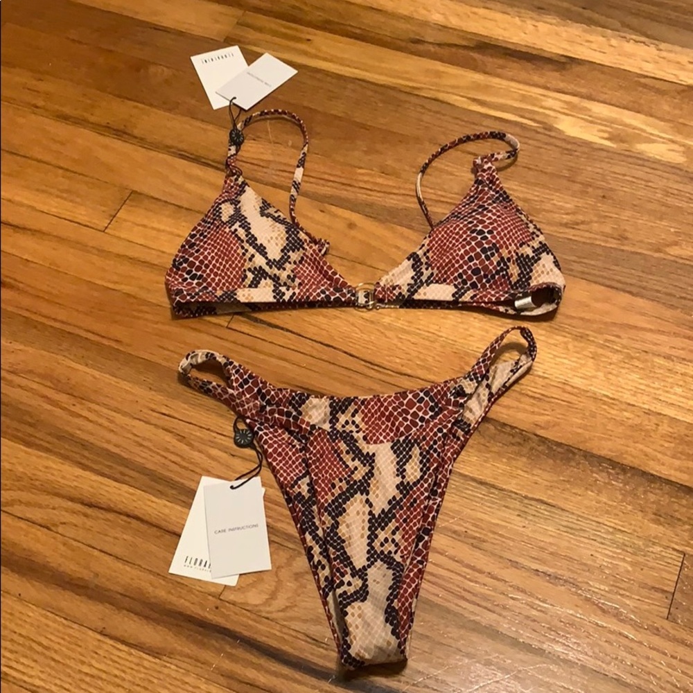 Snakeskin bikini